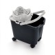 MERY Rectangular bucket on wheels 14 ltr with squeezer MERY Rectangular bucket on wheels 14 ltr with squeezer