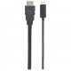 Manhattan USB-C to HDMI Cable, 4K@30Hz, 1m, Black, Male to Male, Three Year Warranty