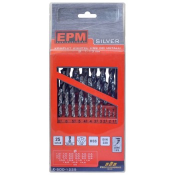 Set of HSS drills for metal 1-13mm 25pcs