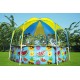Bestway Steel Pro 2.44m x 51cm Splash-in-shade Play Pool, Orange/Yellow