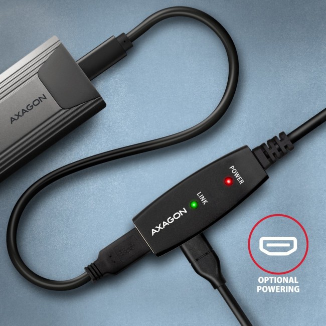 Axagon ADR-310 USB 3.2 Gen 1 A-M - A-F active extension/repeater cable 10m