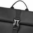 Rivacase Eden backpack Roll top backpack Black Polyester, PU leather