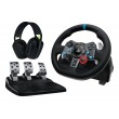 Logitech G 991-000539 Gaming Controller Aluminium, Black USB Steering wheel + pedals + headset PC, PlayStation 4, PlayStation 5, Playstation 3