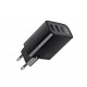 Havit UCLE001 EU - GaN three-port charger 30 W, black Havit UCLE001 EU - GaN three-port charger 30 W, black