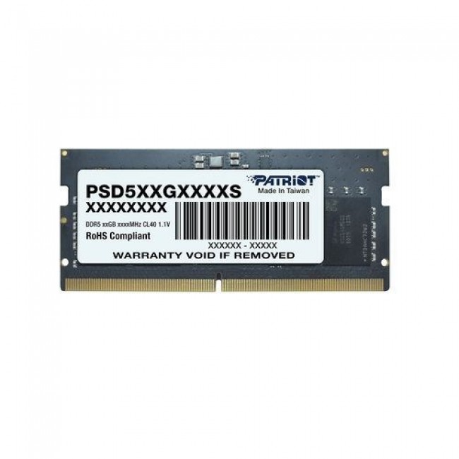 Patriot Memory Signature PSD58G560041S memory module 8 GB 1 x 8 GB DDR5 5600 MHz Patriot Memory Signature PSD58G560041S memory module 8 GB 1 x 8 GB DDR5 5600 MHz