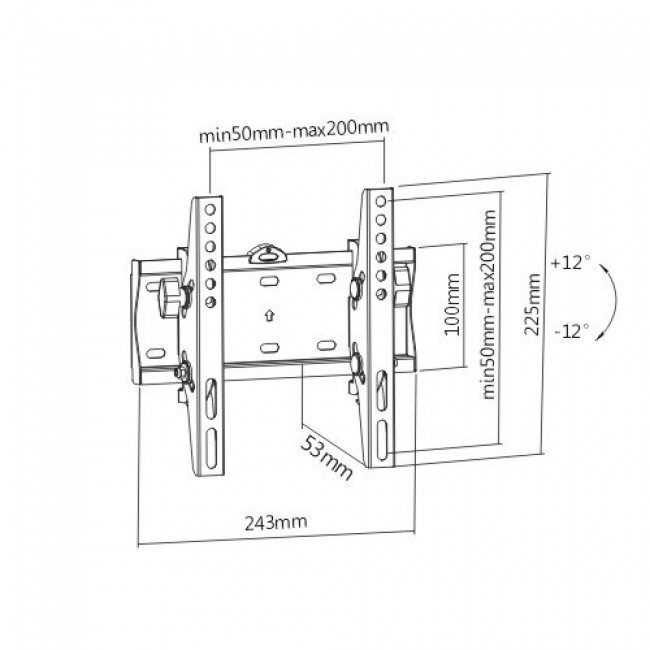Gembird WM-42T-02 TV mount/stand 106.7 cm (42 Gembird WM-42T-02 TV mount/stand 106.7 cm (42