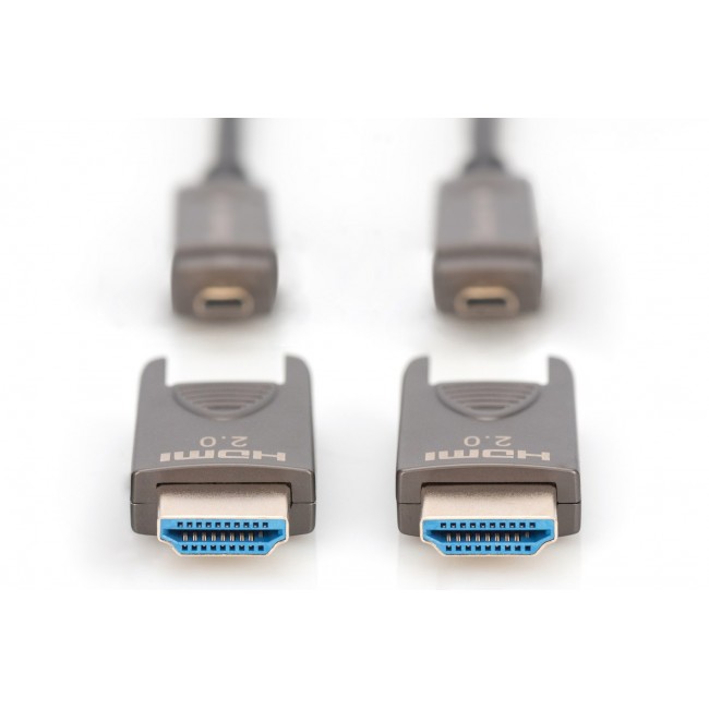 Digitus 4K - HDMI AOC Hybrid Fiber Optic Cable with 10m removable plug