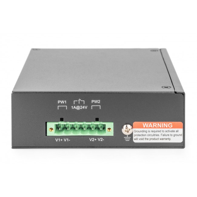 Digitus 8 port Gigabit Ethernet network switch, industrial, unmanaged