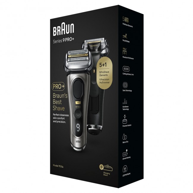 Braun Series 9 Pro+ 9515s Shaver 6 pieces Metallic Braun Series 9 Pro+ 9515s Shaver 6 pieces Metallic