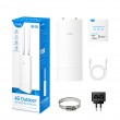 Cudy Indoor/Outdoor 4G Cat 6 AC1200 Wi-Fi Router, LT700 Outdoor 1.0 wireless router Gigabit Ethernet Dual-band (2.4 GHz / 5 GHz) White
