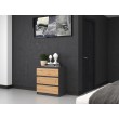 Topeshop M3 ANTRACYT/ARTISAN chest of drawers