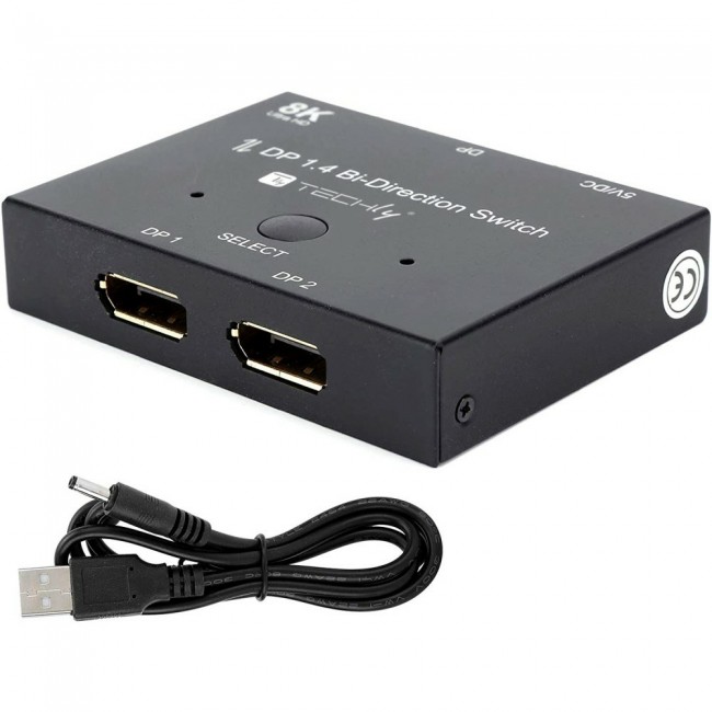 Techly IDATA-DP-2DP-8KT video switch DisplayPort