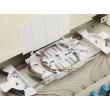 Equip 12-Port Fiber Optic Splice Box, SC Duplex, OM3, 1U, Equipped, Grey