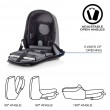 XD DESIGN ANTI-THEFT BACKPACK BOBBY HERO REGULAR GREY P/N: P705.292 XD DESIGN ANTI-THEFT BACKPACK BOBBY HERO REGULAR GREY P/N: P705.292