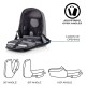XD DESIGN ANTI-THEFT BACKPACK BOBBY HERO REGULAR GREY P/N: P705.292 XD DESIGN ANTI-THEFT BACKPACK BOBBY HERO REGULAR GREY P/N: P705.292
