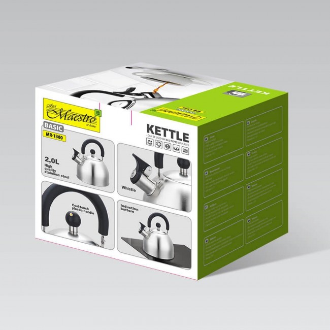 Maestro MR-1300 kettle 2 L Silver Maestro MR-1300 kettle 2 L Silver