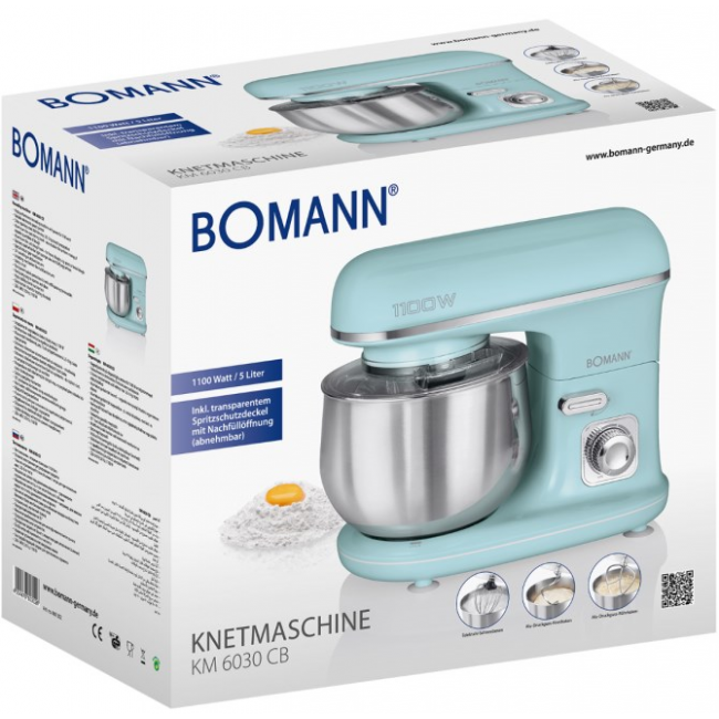 Bomann KM 6030 CB food processor 1100 W 5 L Mint colour Bomann KM 6030 CB food processor 1100 W 5 L Mint colour
