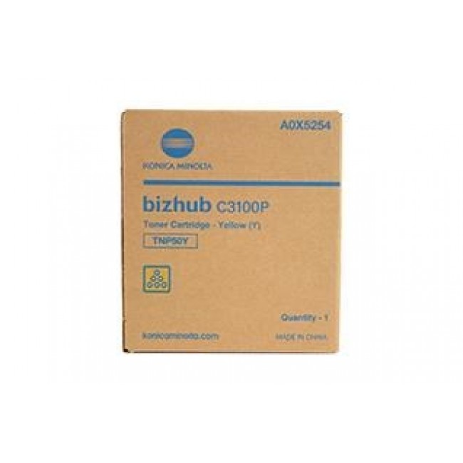 Konica Minolta TNP-50Y toner cartridge 1 pc(s) Original Yellow Konica Minolta TNP-50Y toner cartridge 1 pc(s) Original Yellow