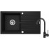 Granite sink with 1-bowl faucet with drainer Granite sink with 1-bowl faucet with drainer