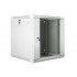 Lanberg wall-mounted installation rack cabinet 19'' 12U 600x600mm gray (glass door)