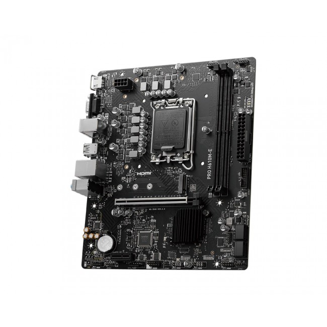 MSI PRO H610M-E motherboard Intel H610 LGA 1700 micro ATX MSI PRO H610M-E motherboard Intel H610 LGA 1700 micro ATX