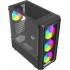 Savio Noctis Glass RGB Cube Black