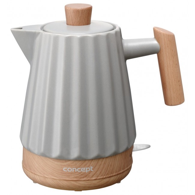 Concept RK0091 Ceramic electric kettle 1.5 l Light grey Concept RK0091 Ceramic electric kettle 1.5 l Light grey