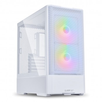 Lian Li LANCOOL 207 PC Case, Midi-Tower, ATX, Tempered Glass - white