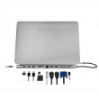 LogiLink UA0373 laptop dock/port replicator Wired USB 3.2 Gen 1 (3.1 Gen 1) Type-C Aluminium