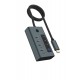 ICY BOX IB-HUB1454-C31 USB 3.2 Gen 1 (3.1 Gen 1) Type-C 10000 Mbit/s Blue, Grey