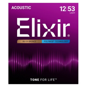 Elixir 11050 Light (12-53) PW - acoustic guitar strings