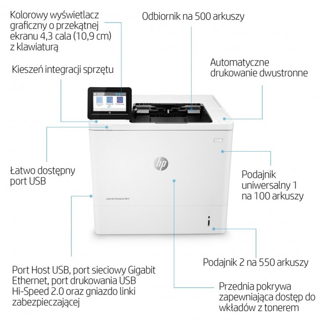 HP LaserJet Enterprise M611dn - printe