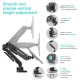 ONKRON G90-B Swivel and tilt desk mount for 13 -34 monitors, max. 10 kg, with rotation, black