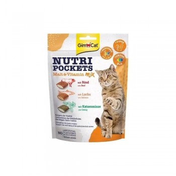 GIMCAT Nutri Pockets Malt & Vitamin mix cat treat 150g