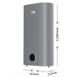 LIN LIFVD1SMGY 100L UNIVERSAL electric water heater, grey, WiFi