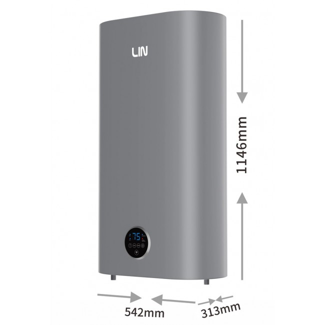 LIN LIFVD1SMGY 100L UNIVERSAL electric water heater, grey, WiFi