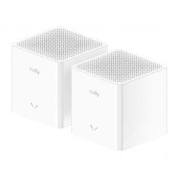 Cudy AC1200 Mesh Wi-Fi System, M1200 2.0, 2-Pack Dual-band (2.4 GHz / 5 GHz) Wi-Fi 5 (802.11ac) White Internal