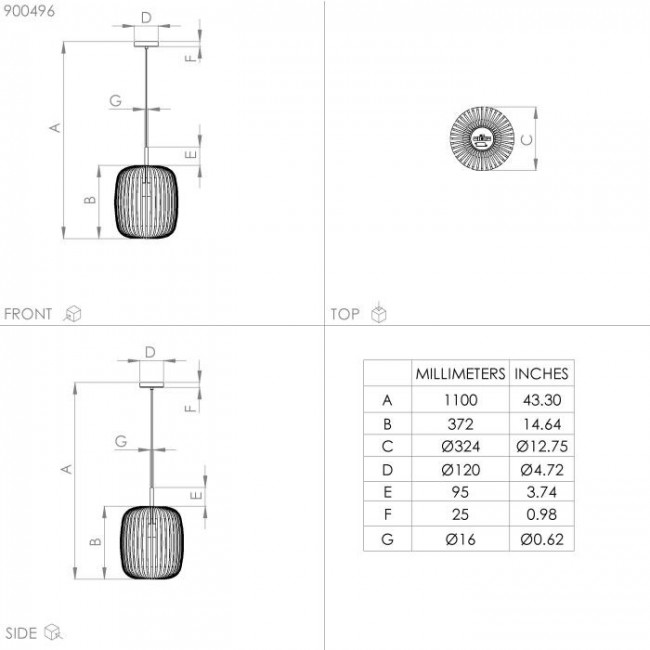 EGLO Romazzina suspension lighting Hard mount E27 EGLO Romazzina suspension lighting Hard mount E27