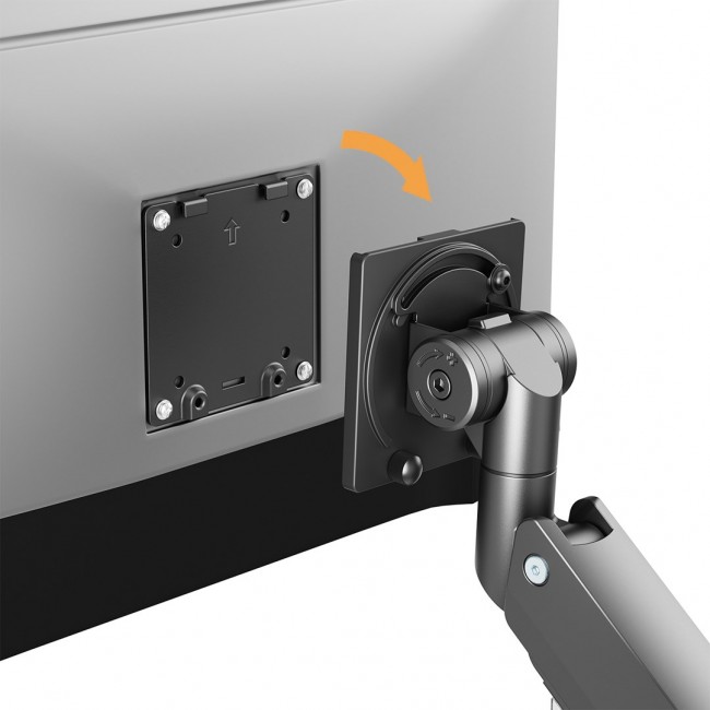 Maclean MC-968 Double Arm Monitor Mount with Gas Spring 17-57