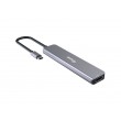 Equip USB-C 6 in 1 Multifunctional Adapter, HDMI 4K/30Hz, USB-C x 4 , USB-A x 1, 5Gbps, 100W USB PD
