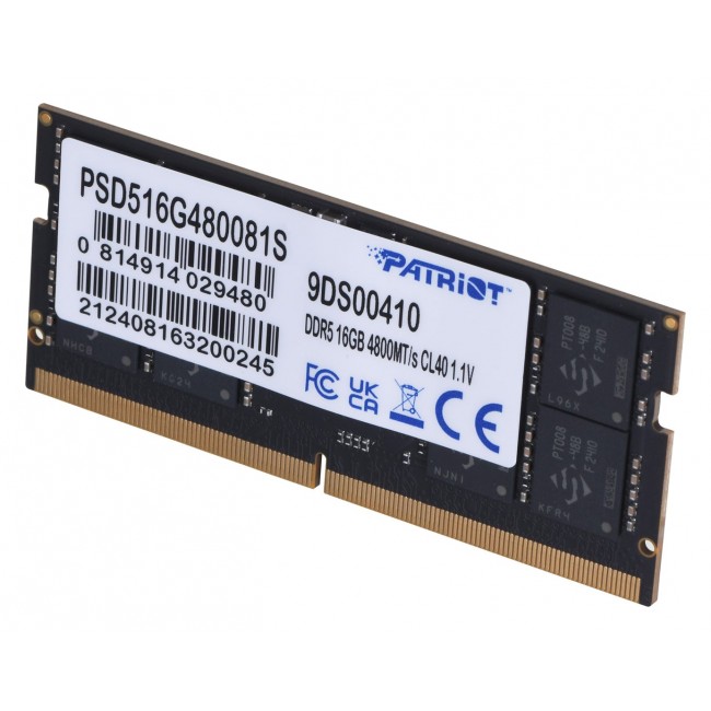 Patriot Memory Signature PSD516G480081S memory module 16 GB 1 x 16 GB DDR5 4800 MHz Patriot Memory Signature PSD516G480081S memory module 16 GB 1 x 16 GB DDR5 4800 MHz