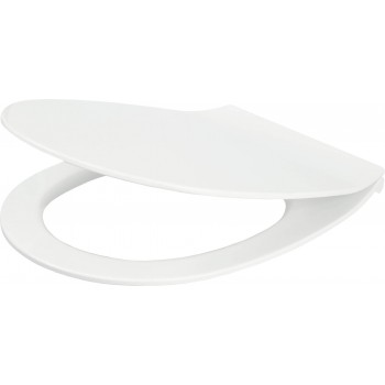 Slim soft-close toilet seat