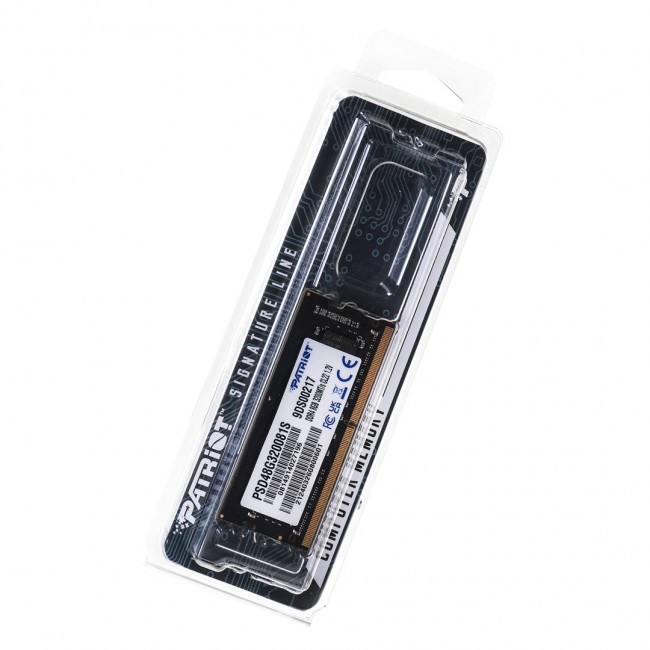 Patriot Memory Signature PSD48G320081S memory module 8 GB 1 x 8 GB DDR4 3200 MHz Patriot Memory Signature PSD48G320081S memory module 8 GB 1 x 8 GB DDR4 3200 MHz