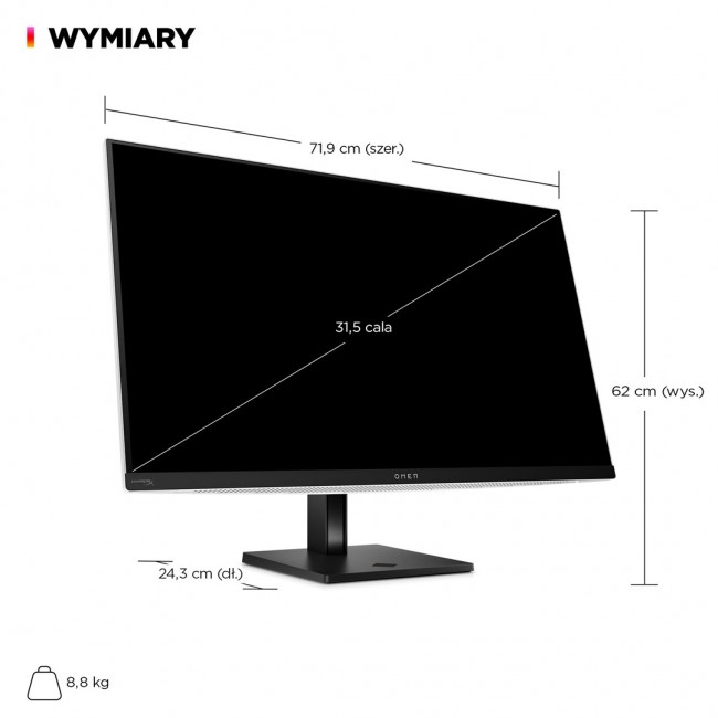 HP OMEN Transcend 31.5 inch UHD 240Hz OLED Gaming Monitor - Transcend 32 HP OMEN Transcend 31.5 inch UHD 240Hz OLED Gaming Monitor - Transcend 32