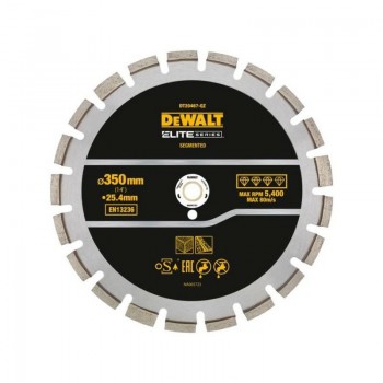 DEWALT DIAL DIAM. SEG. 350mm ELITE ASPHALT/CONCRETE