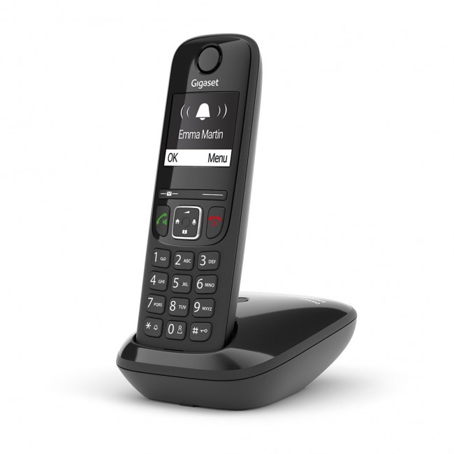 Gigaset AS690 Analog/DECT telephone Caller ID Black