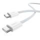 Baseus Superior USB C to USB C data cable 1 m 30 W White Baseus Superior USB C to USB C data cable 1 m 30 W White