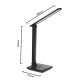 Maclean MCE614 B Dimmable LED Desk Lamp Adjustable Folding 9W IP20 3000K 4500K 6500K Black Maclean MCE614 B Dimmable LED Desk Lamp Adjustable Folding 9W IP20 3000K 4500K 6500K Black