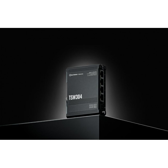 Teltonika TSW304 network switch Gigabit Ethernet (10/100/1000) Power over Ethernet (PoE) Black Teltonika TSW304 network switch Gigabit Ethernet (10/100/1000) Power over Ethernet (PoE) Black