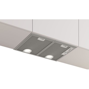Bosch Serie 4 DHL555BM cooker hood Built-in Metallic, Silver 604 m /h